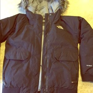 The north face hyvent goose down hooded jacket